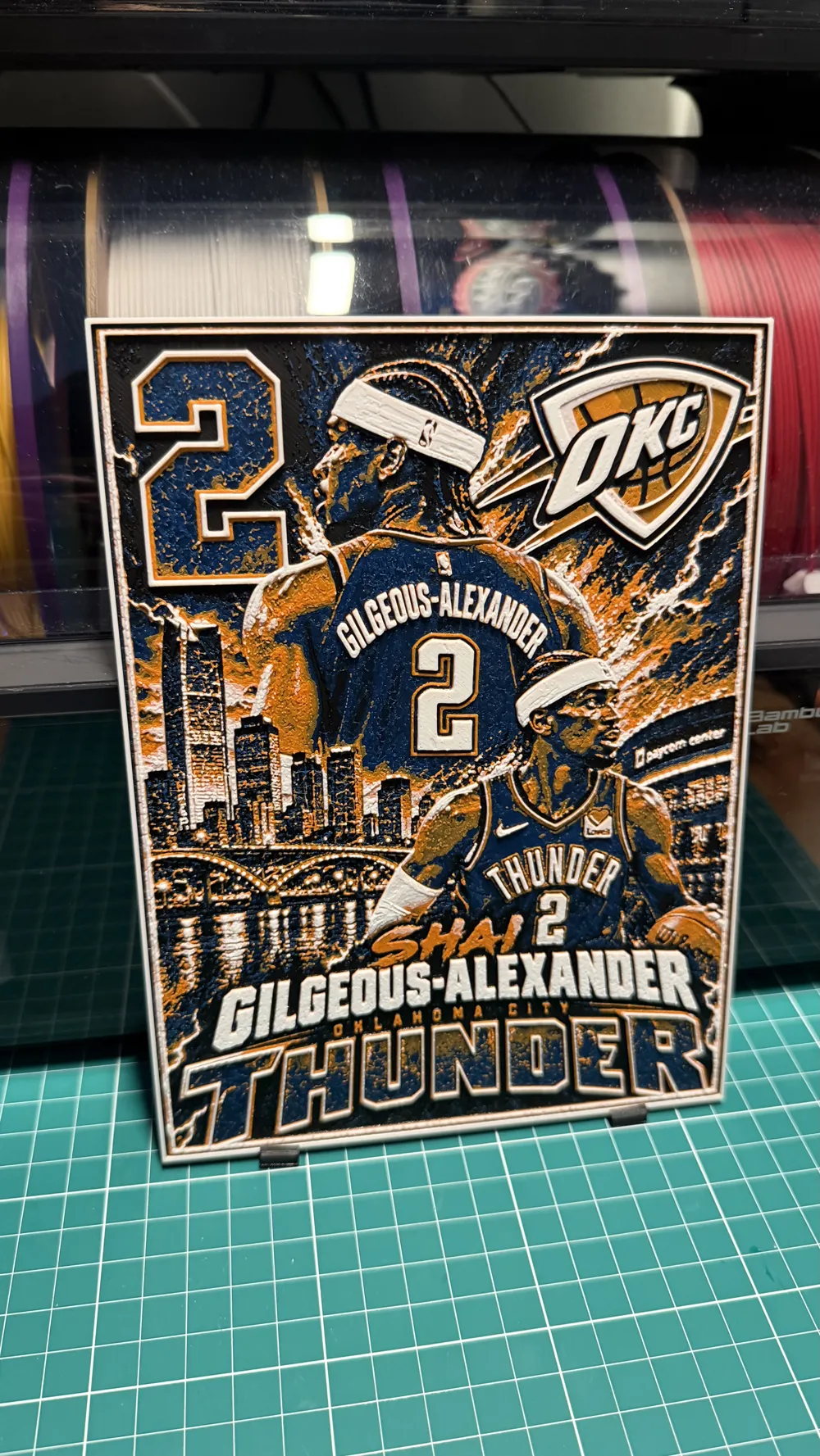 Shai Gilgeous-Alexander Poster - Free 3D Print Model - MakerWorld