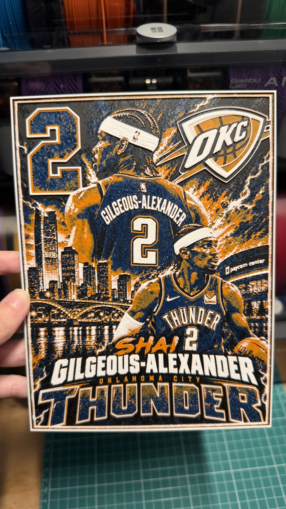 Shai Gilgeous-Alexander Poster - Free 3D Print Model - MakerWorld