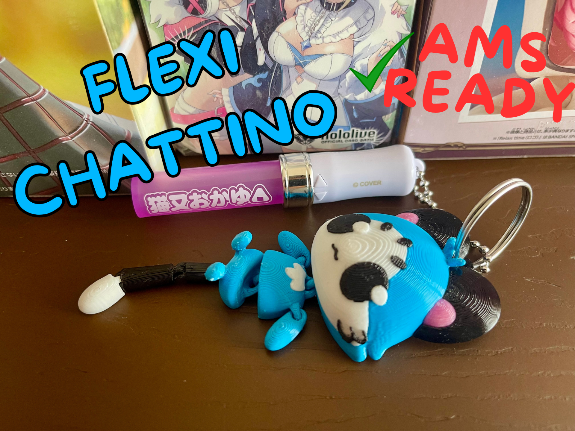 Articulated Chattino Cat Toy – Hololive Fanmade