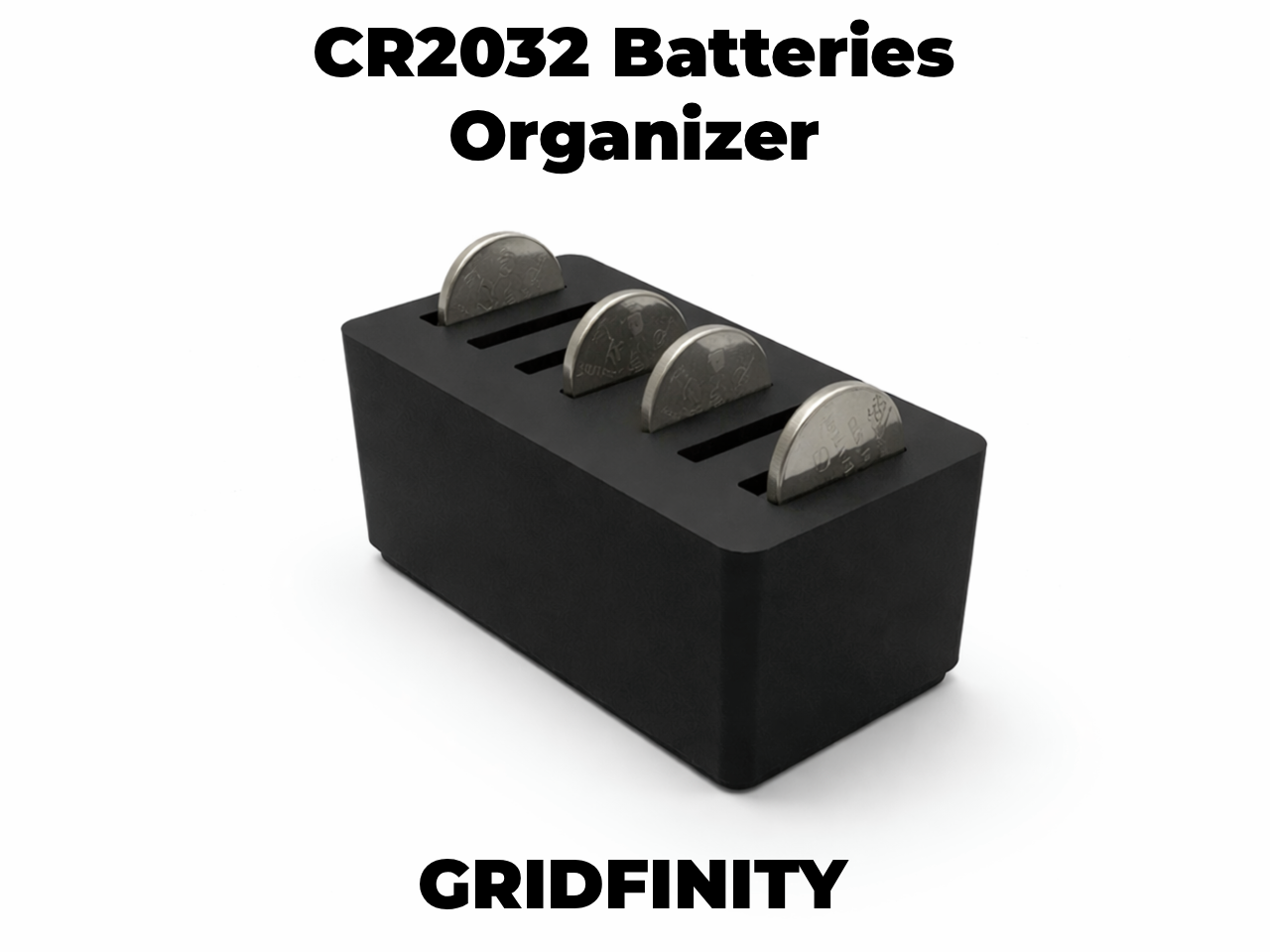 Gridfinity CR2032 Battery Organizer
