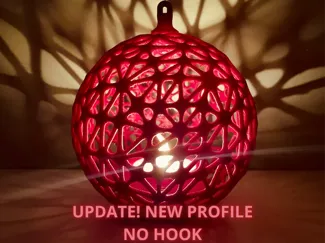 Christmas Ornament with LED Tealight Holder