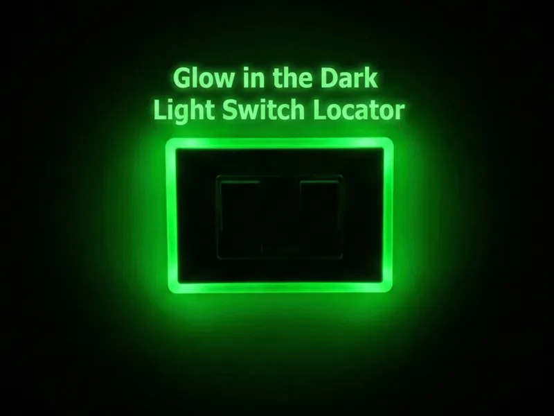 Glow in the Dark Light Switch Locator