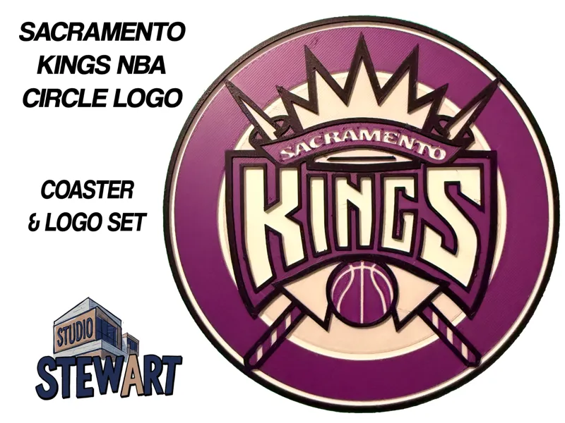 Sacramento Kings NBA Logo - COASTER/OFFICE SIGN