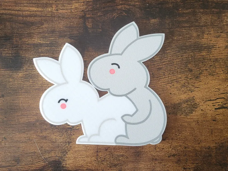 Adult Bunny Mug Coaster