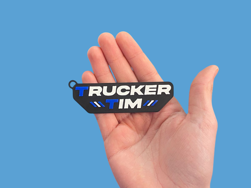 Trucker Tim Keychain