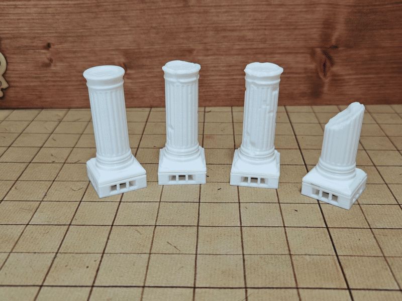 D&D Terrain - OpenLock Columns - 4 versions