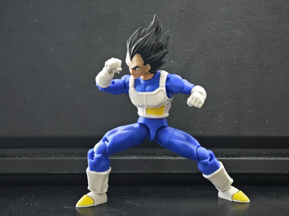 ドラゴンボール ベジータ フィギュア 3D 三次元彩色 3Dプリント ドラゴンボール ベジータ 可動フィギュア Dragon Ball