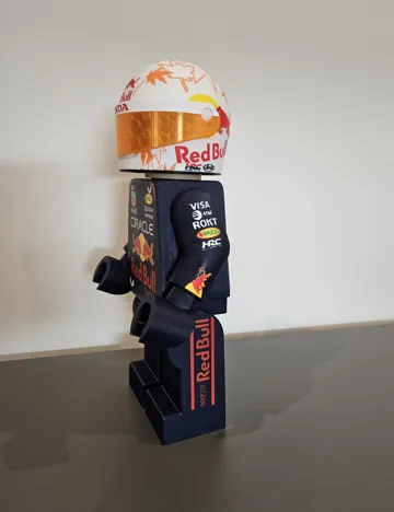 Modelo para impresión 3D: Yuki Tsunoda Red Bull F1 Big Brick — vista de referencia 5
