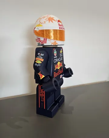Modelo para impresión 3D: Yuki Tsunoda Red Bull F1 Big Brick — vista de referencia 4
