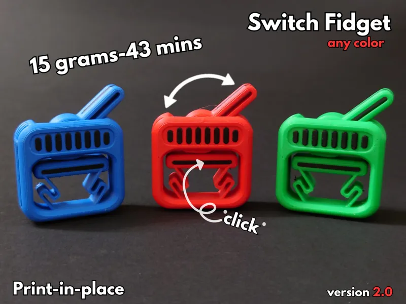 Print-in-Place Fidget Switch V2