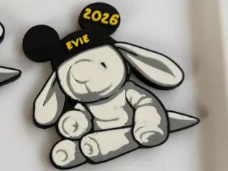 Disney Evie inspired towel dog magnet