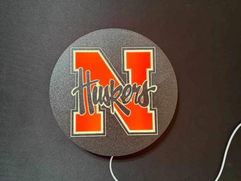 Nebraska Huskers N Lightbox