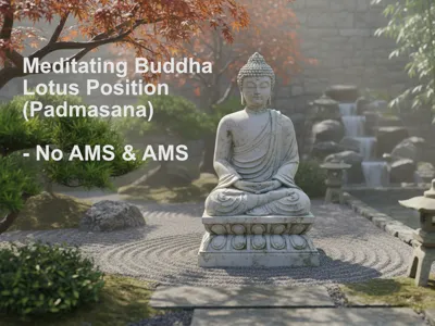 Meditating Buddha Lotus Position - Padmasana