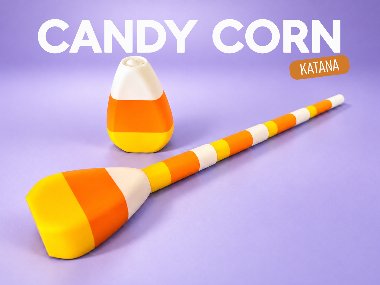 Candy Corn Katana| Collapsible Halloween Sword - 1