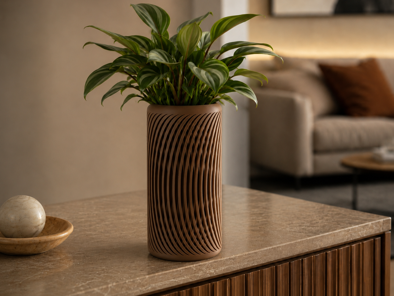 Twysta Vase - Modern Spiral Decorative Vase