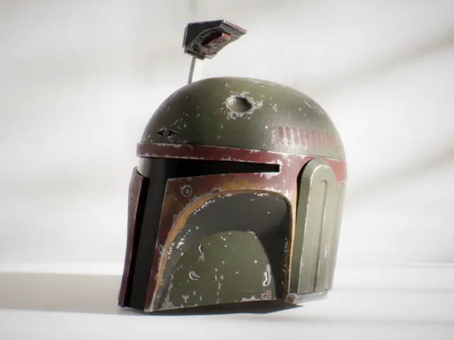 Boba Fett Helmet Star Wars Display Figure