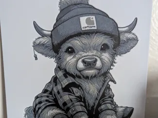 highland cow hueforge