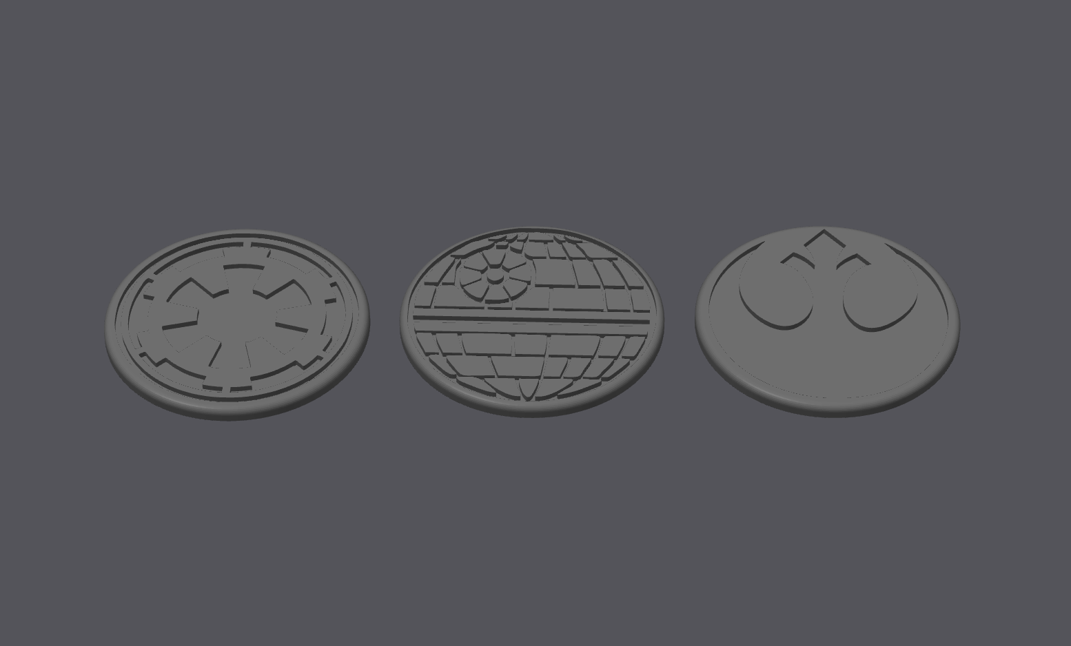 Miniatura 5 do modelo 3D Star wars Coasters 