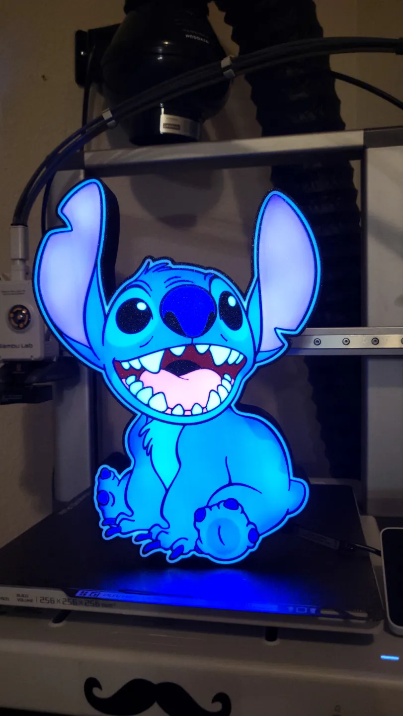 Stich Animation Display Stitch | LED Display - Free 3D Print Model - MakerWorld
