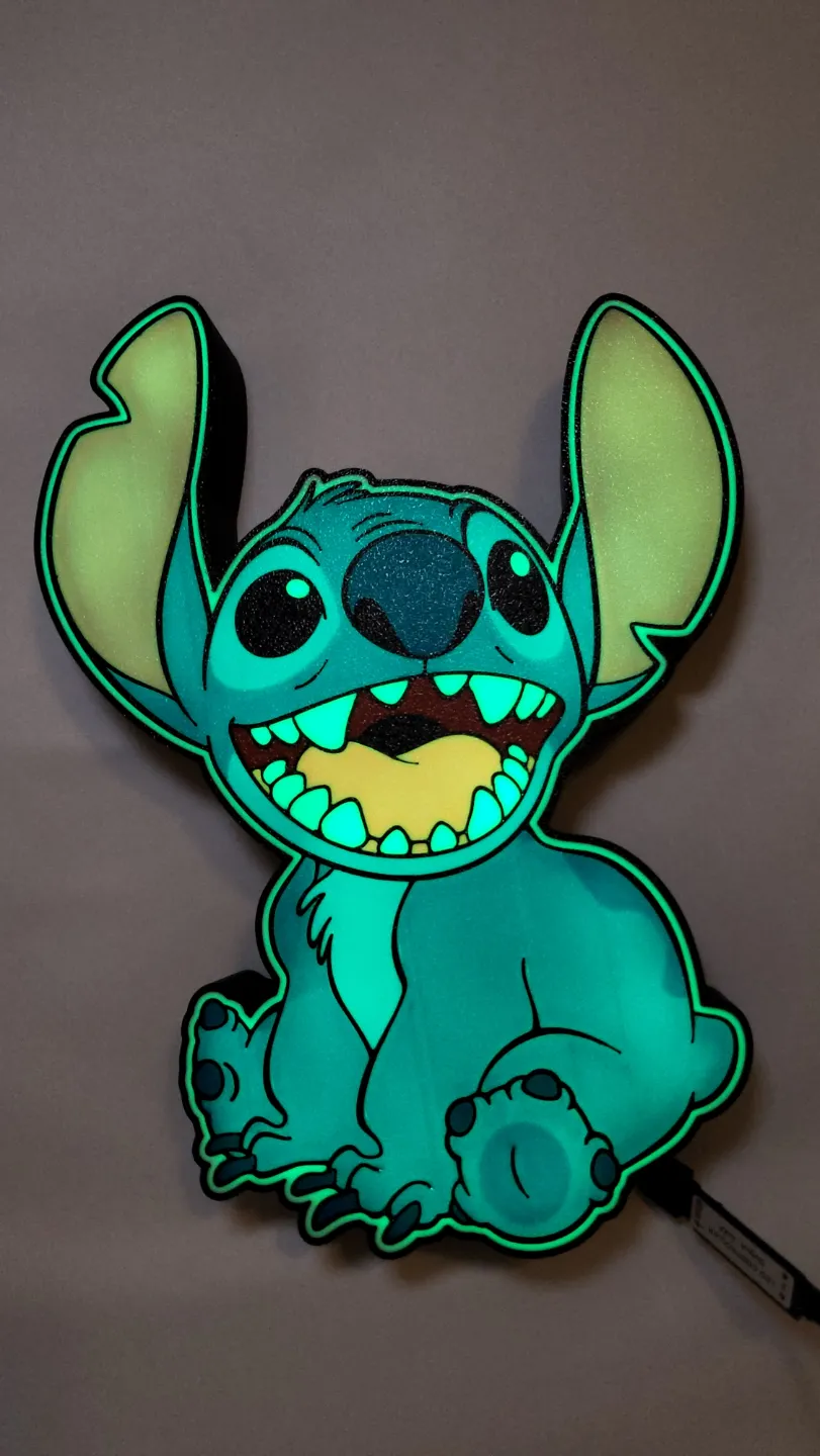 Stich Animation Display Stitch | LED Display - Free 3D Print Model - MakerWorld