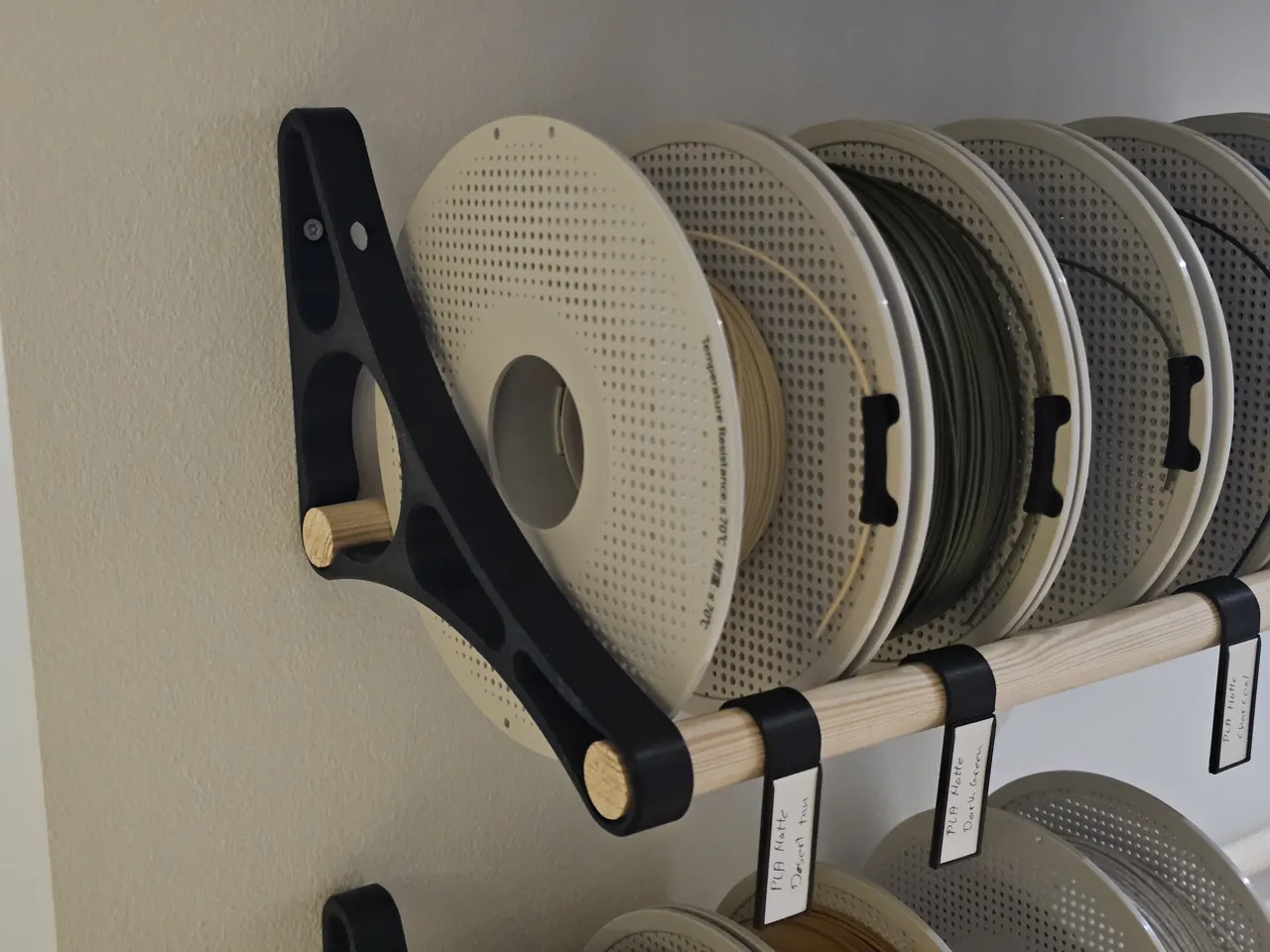 Filament shelf - with signs view 2