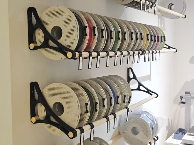 Filament shelf - with signs