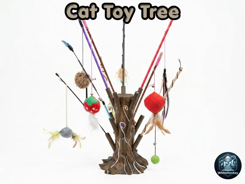 Katzen Spielzeug Halter Baum / Cat Toy Tree