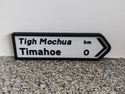 Irish Road Sign 