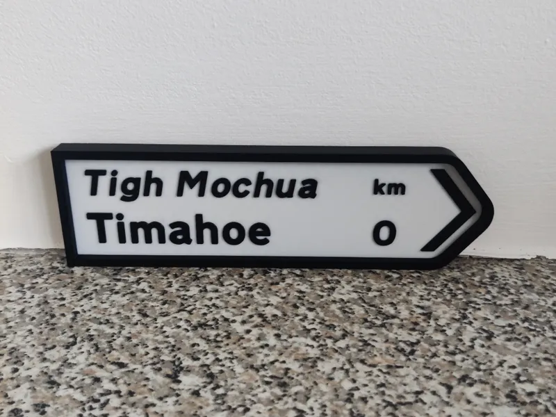 Irish Road Sign 