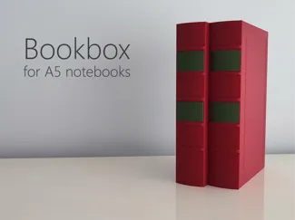 Bookbox for A5 notebooks storage