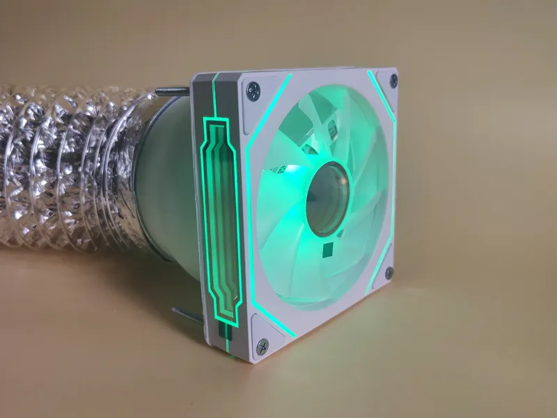 120mm PC fan adapter to 100mm air ventilation