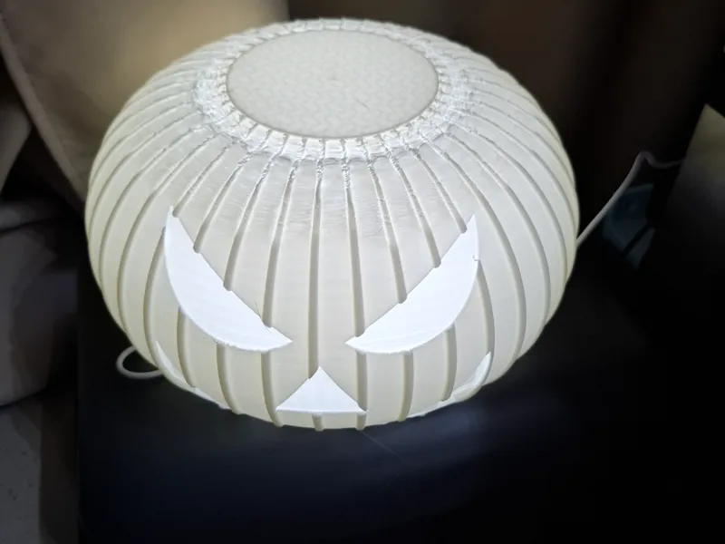 Halloween pumpkin lamp