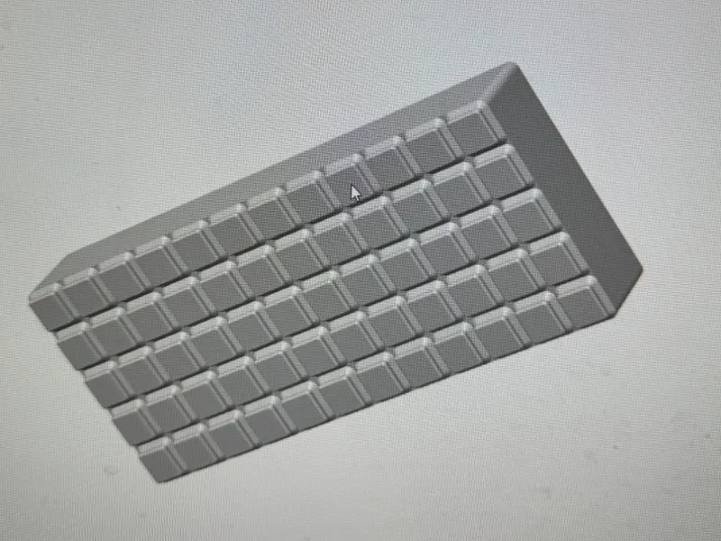 Gridfinity Half Pitch Bin 6x2.5