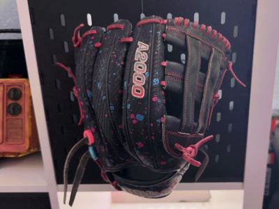 Ikea Skadis Pegboard Baseball Glove holder