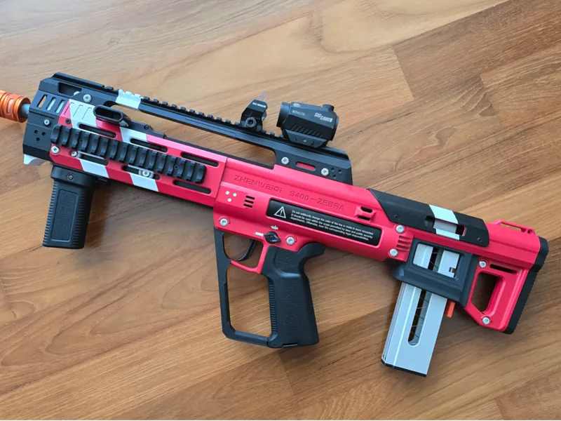 ZWQ S400 Carry handle and muzzle 