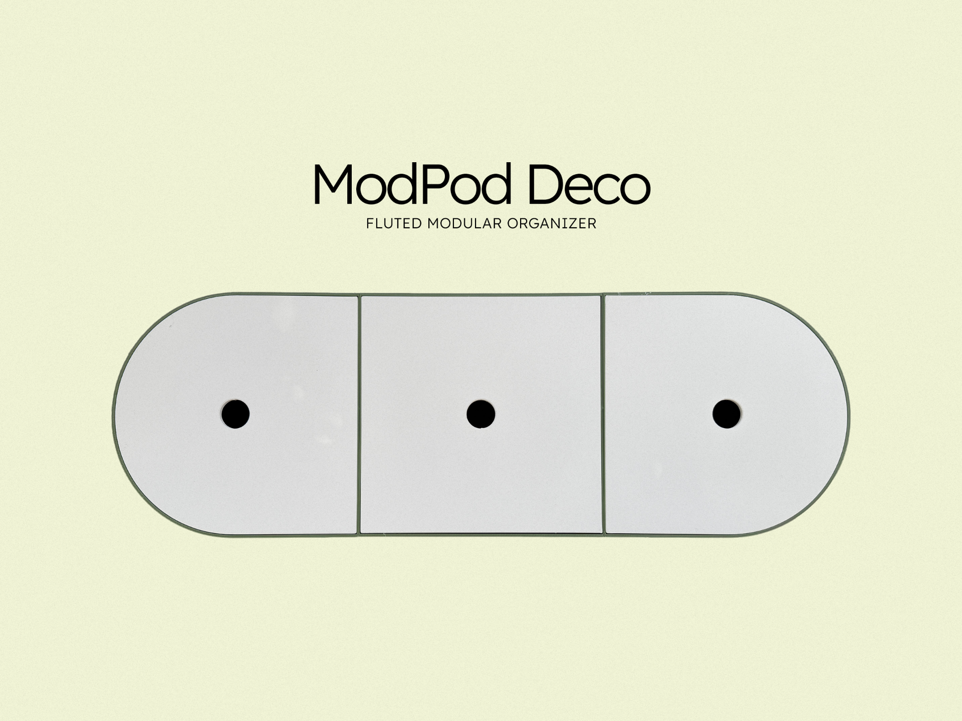 ModPod Max Deco - Fluted Modular Organizer