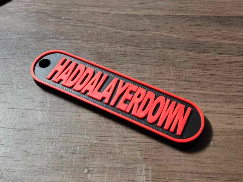 Haddalayerdown Keychain