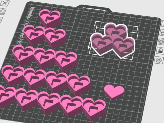 valentine fidget clicker slots 4 to 5, triangle