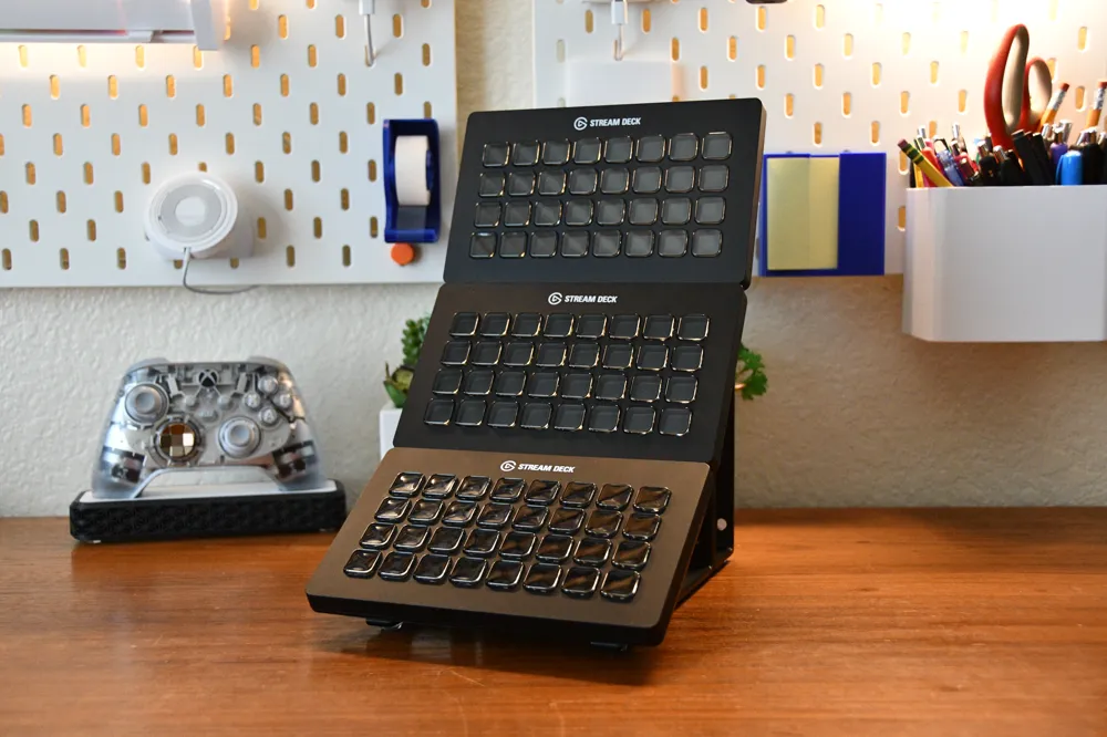 Streamdeck Stand TriDeck - Double/Triple Elgato Stream Deck Stand by Bytepond MakerWorld ...