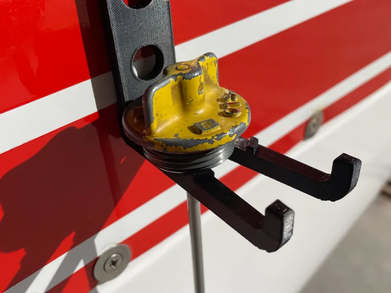 Aircraft Oil Door Dipstick and Rag Holder