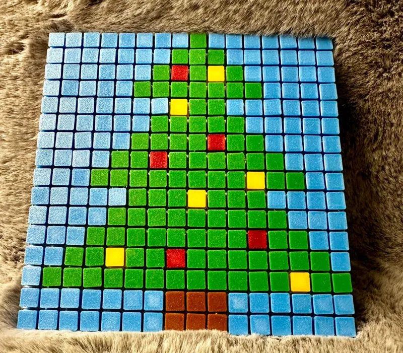 Pixel christmas tree