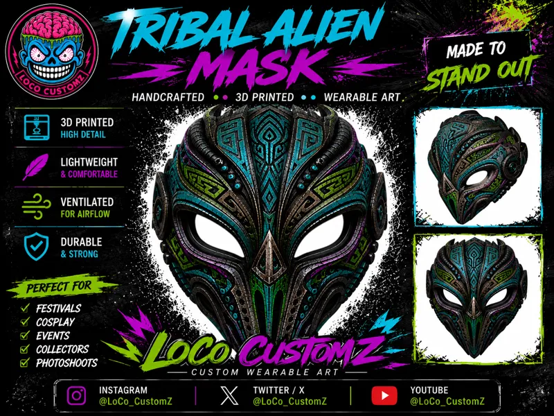 LoCo Tribal Alien Mask