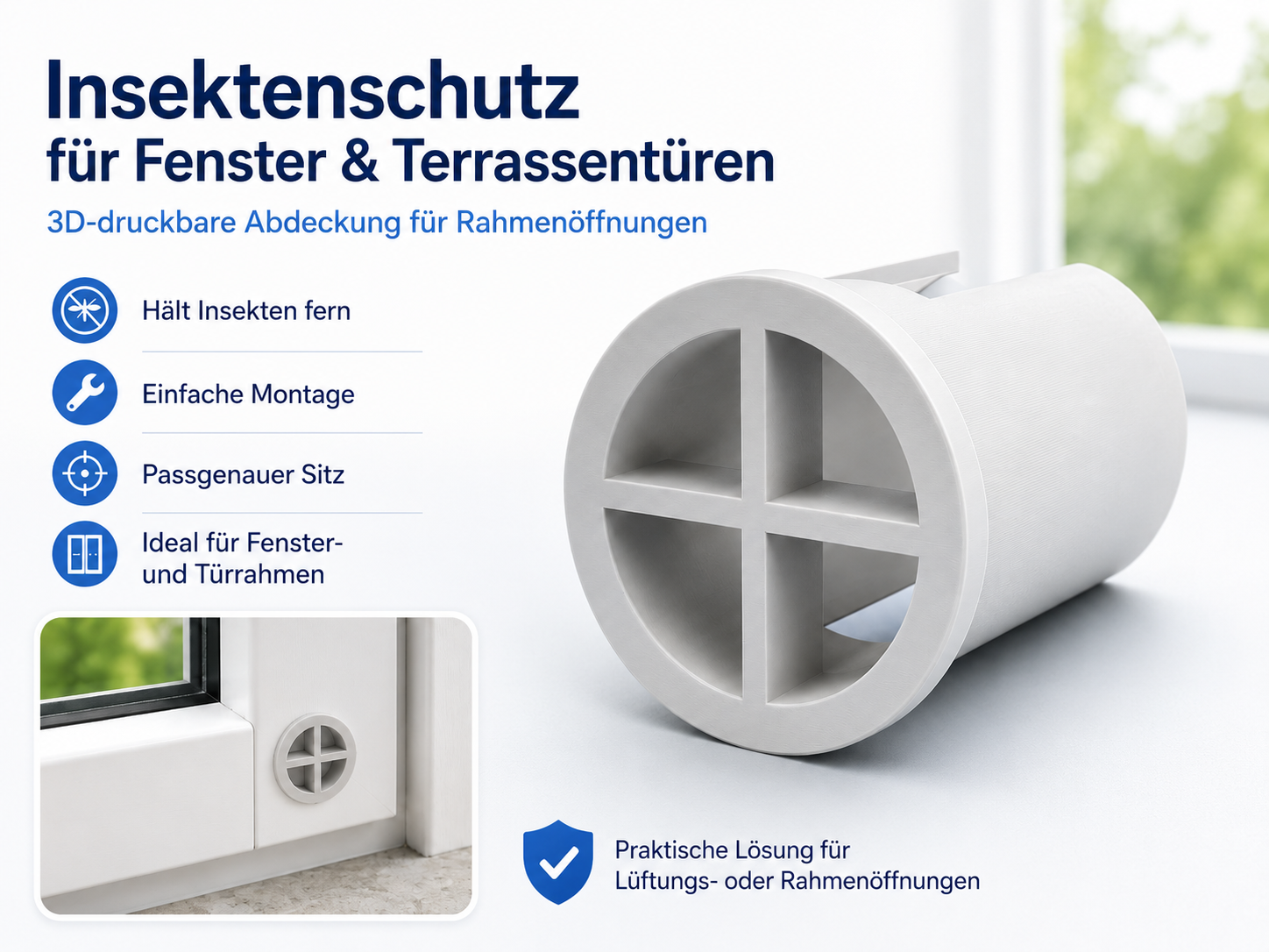 Insektenschutz für Fenster- & Terrassentürrahmen