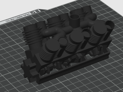 V6 F1 Engine Fugit Toy 