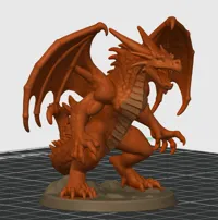 Figurine de dragon rouge — photo 3