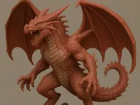 Figurine de dragon rouge — photo 2
