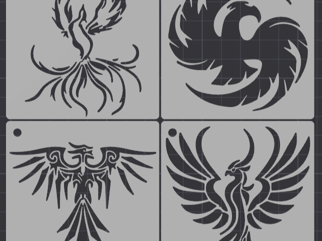 Eagles stencils (set of 10)