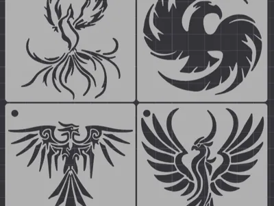 Eagles stencils (set of 10)