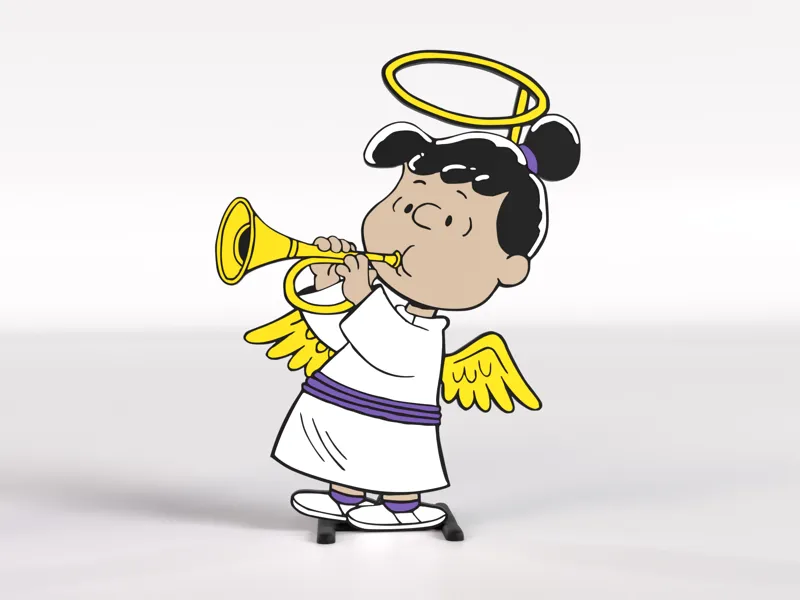 Peanuts Nativity Violet