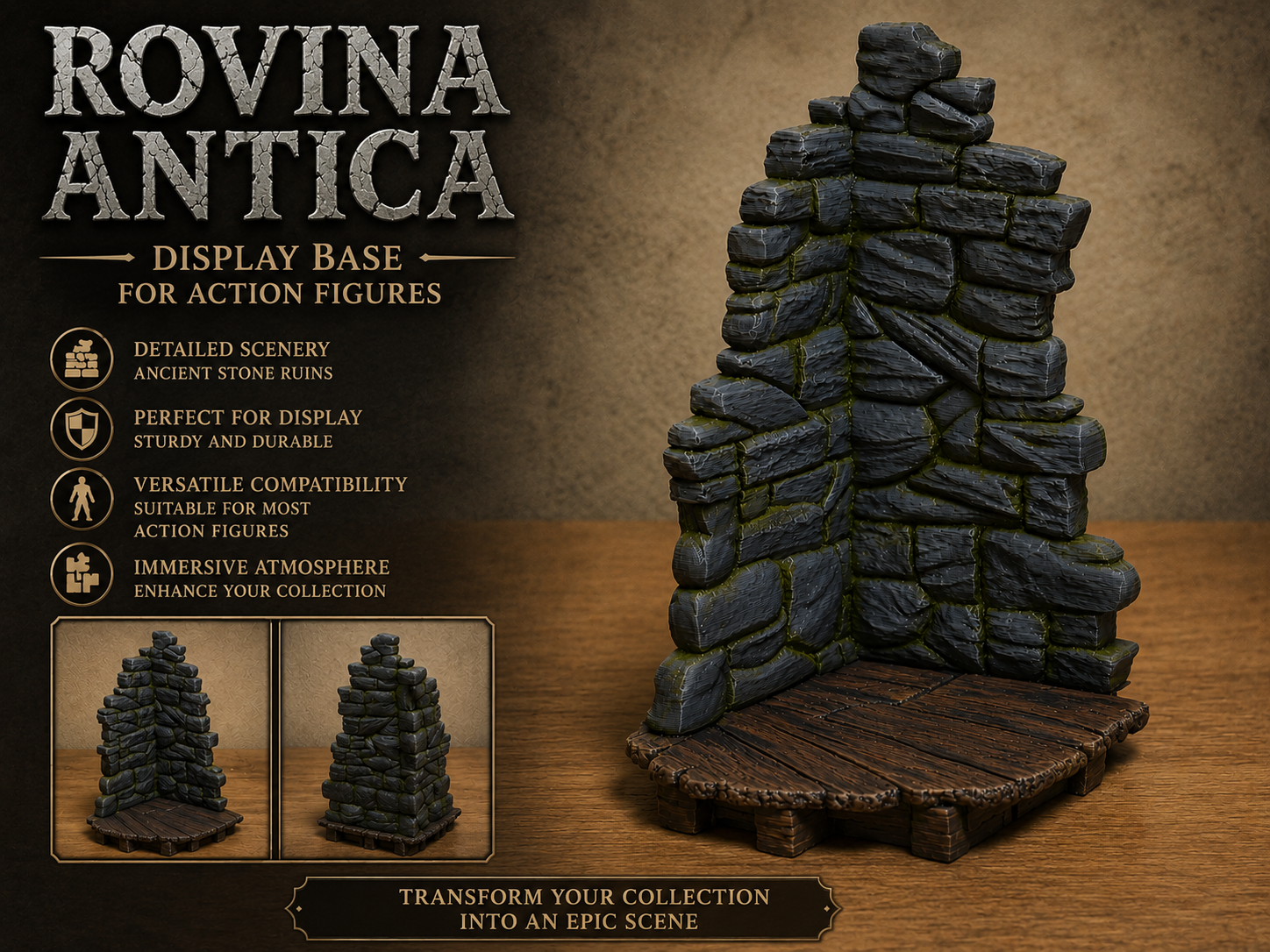 Ancient Ruins Display Base